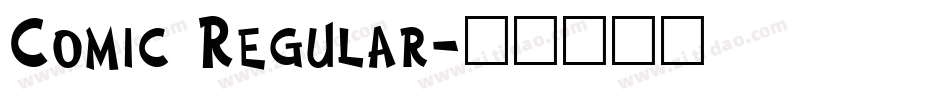 Comic Regular字体转换